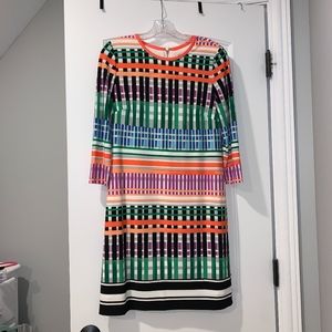 Eliza J Multicolored Patterned Dress